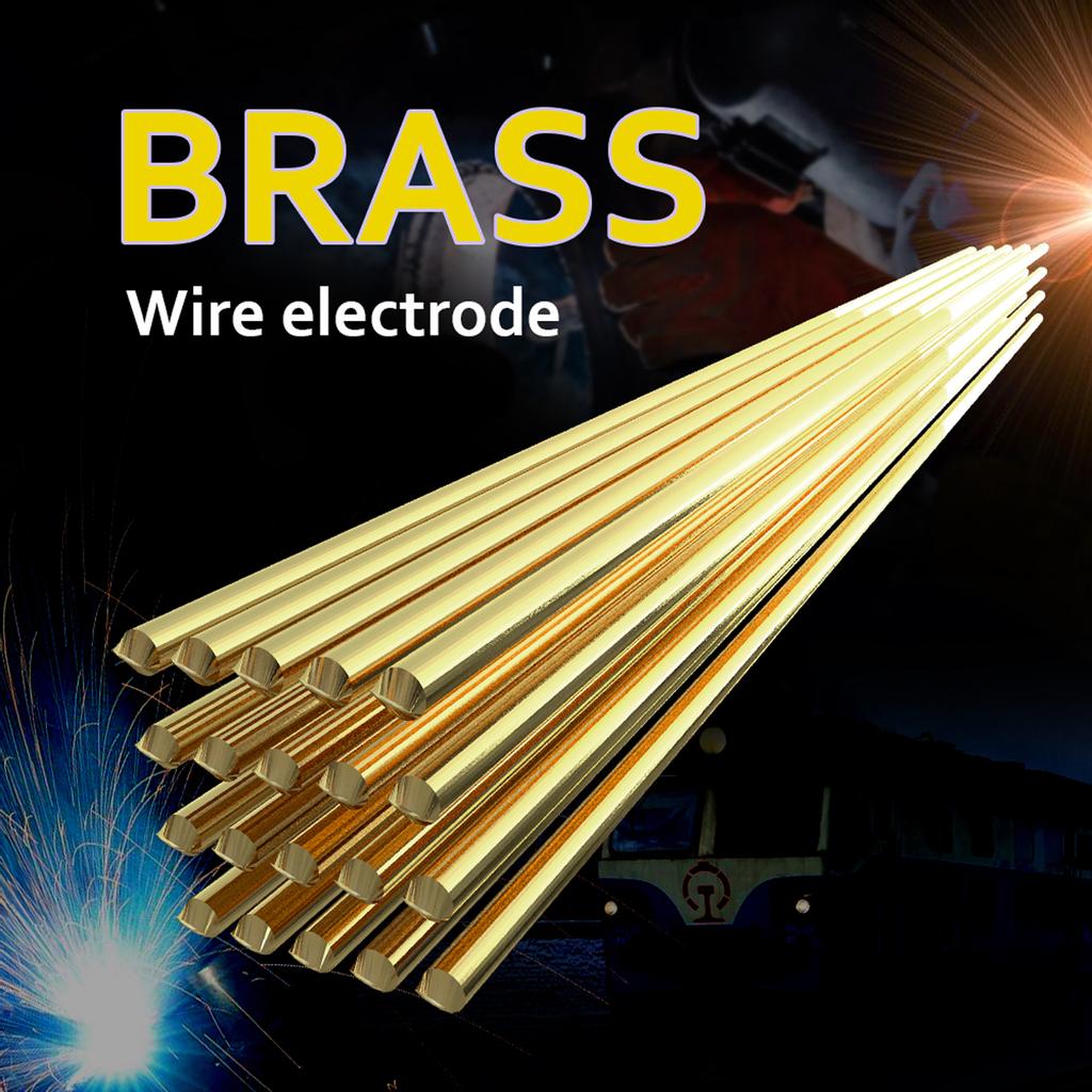 10pcs Brass Welding Wire Electrode 1.6mm*333mm Soldering Rod No Need Solder Powder