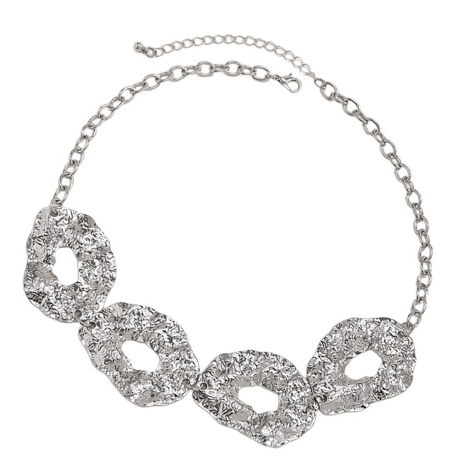 Stylish Irregular Circle Choker Waist Chain Exaggerated Irregular Circle Necklace Women Waist Chain Jewelry for Women