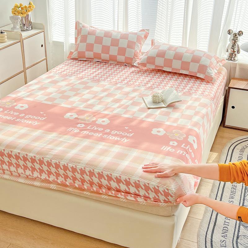 Foreign trade single product ins wind mattress three-piece set simple bedspread single piece Simmons mattress protective cover non-slip fixed