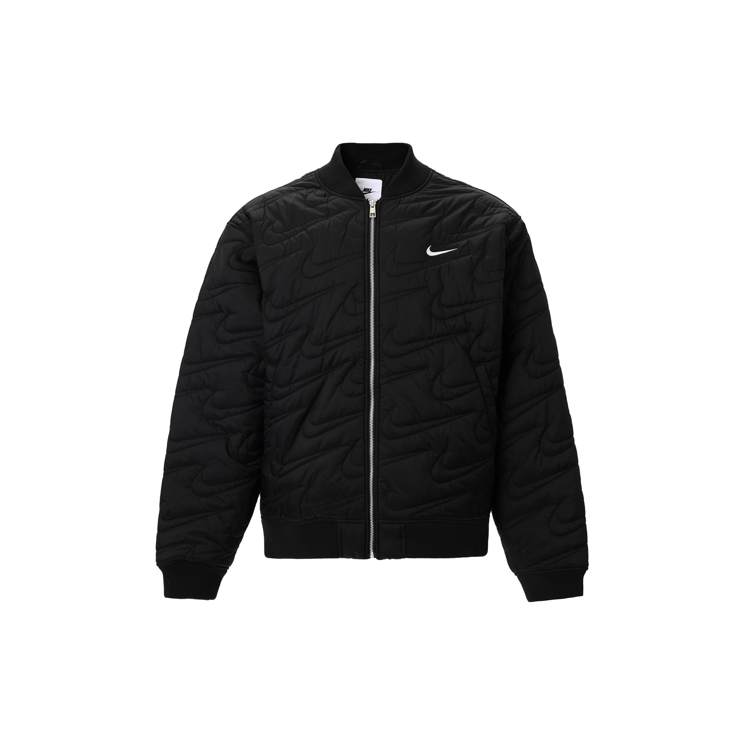 Nike Sportswear Swoosh Therma-FIT Men s Quilted Full-Zip Jacket Black FV6152-010 XXL
