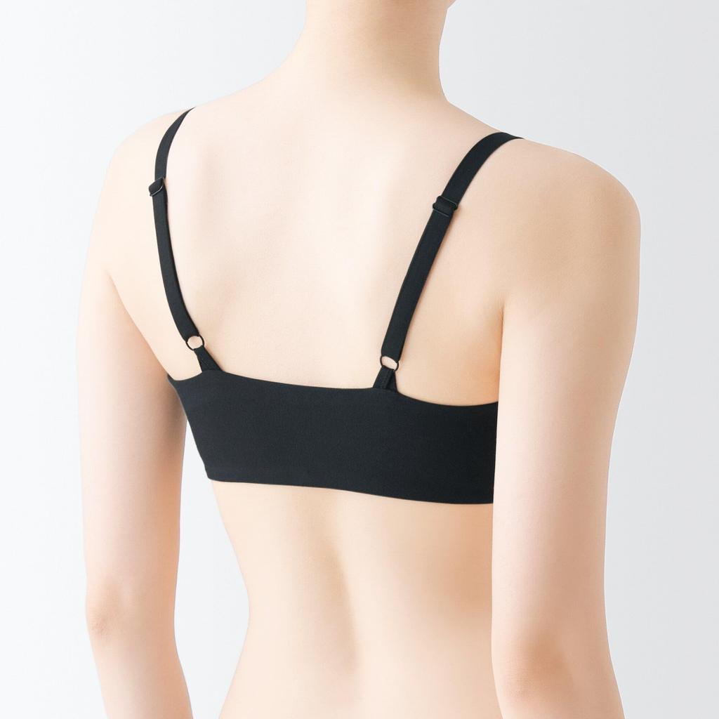 MUJI Molded Bra with No Hooks FCH14A5S Black S Women's Non-Wired Women's