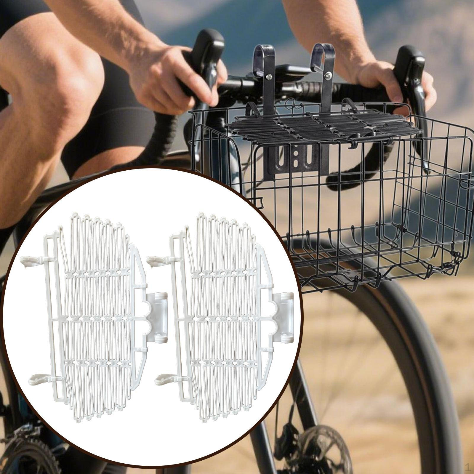 

Bike Basket Cover Adjustable Lightweight Secure Storage Sturdy Portable Accessories Front белый