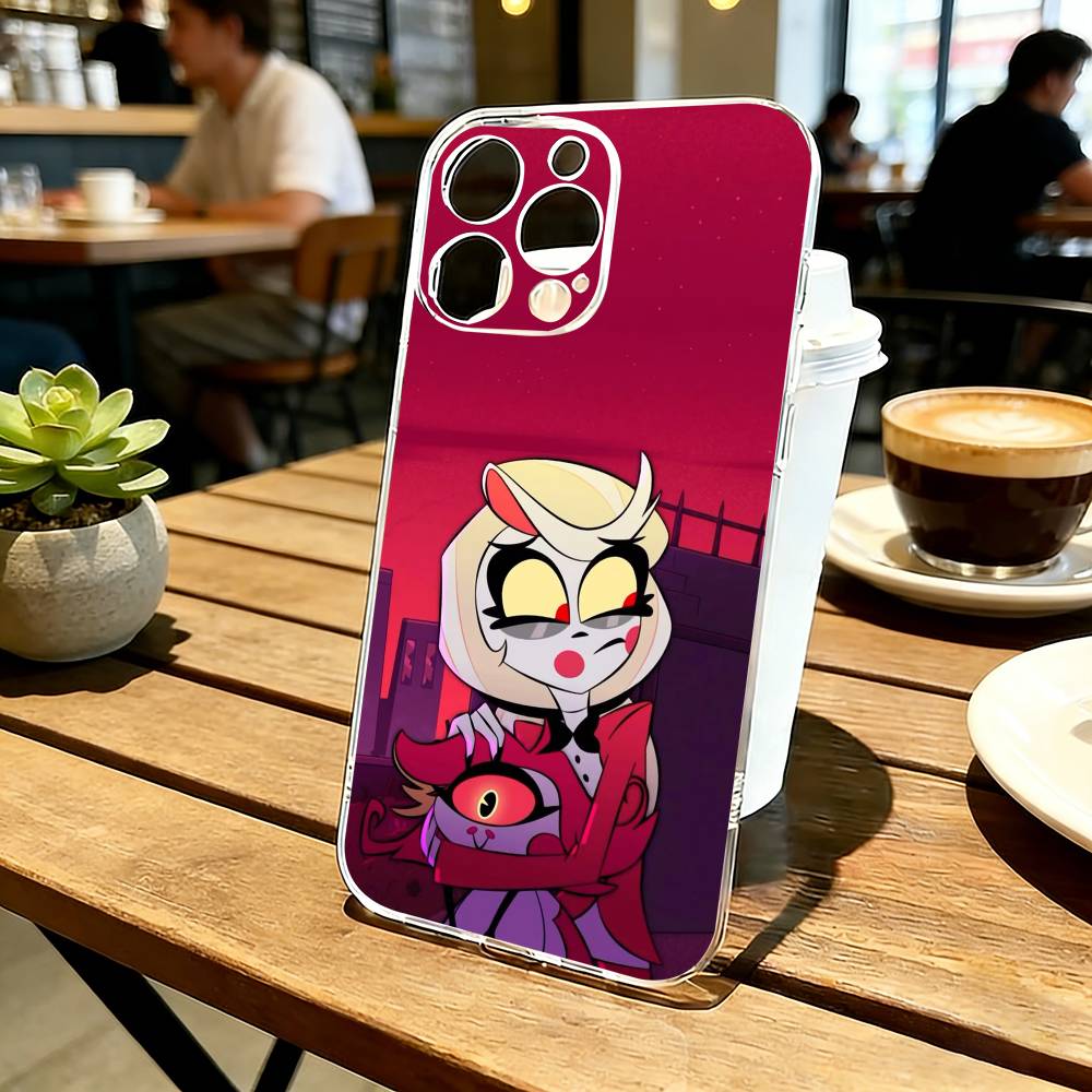 Hazbin Hotel Charlie Morningstar Phone Case Transparent Silicone Soft For iPhone 17 16 15 14 13 12 11 Mini Pro Max Plus