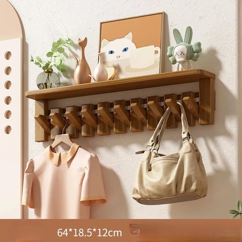 Modular wall Coat racks wooden multifunctional space saving Shelf Storage clothes hangers entrance hall Hanger Living room