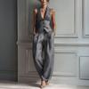 Damen Sommer 2-teilige Business Work Outfits, Ärmellose Hemdweste und Weite Hosen Passendes Set
