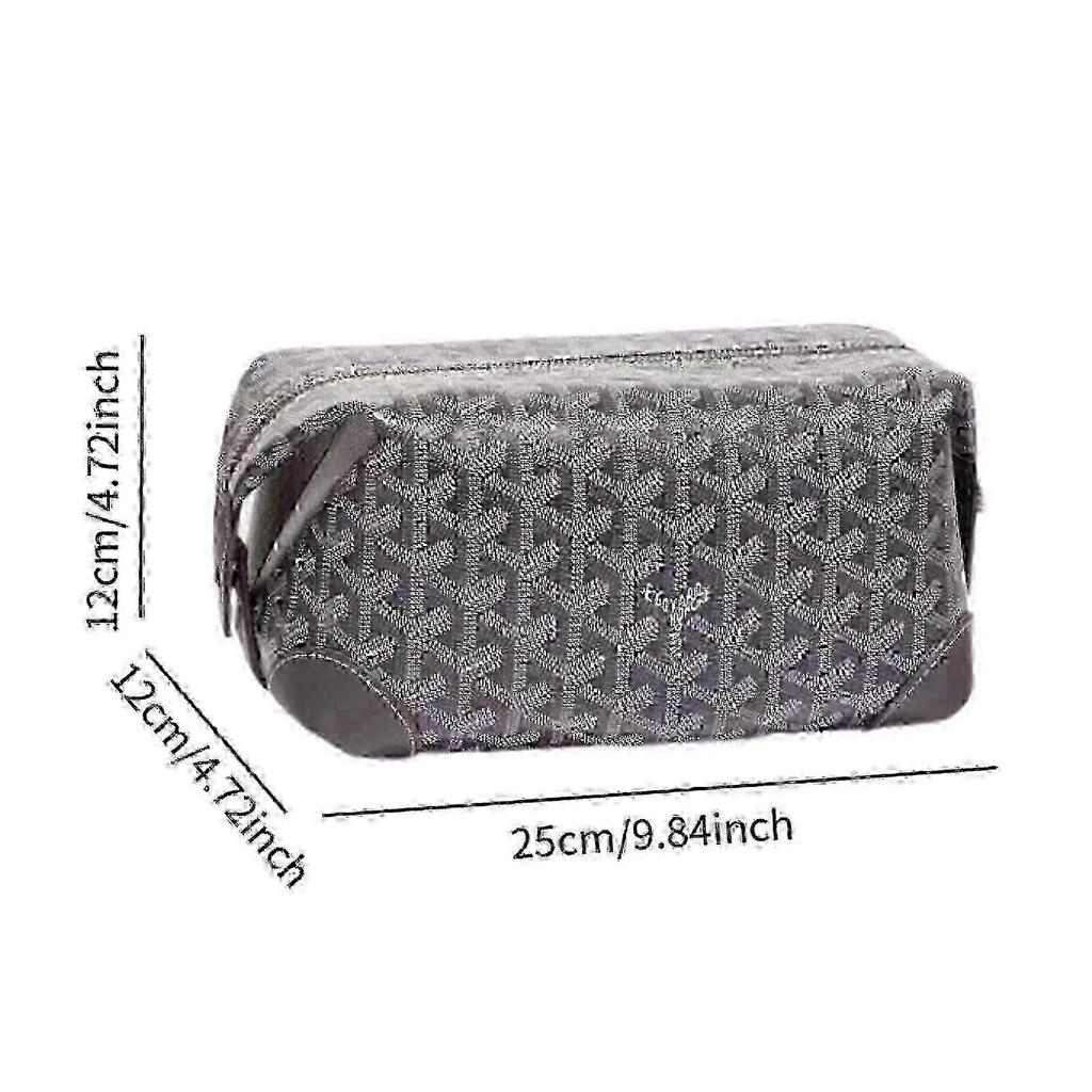 Travel Toiletry Bag PU Leather Multifunctional Makeup Bag for Hotel Bathroom