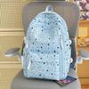 Schoolbag1011 new schoolbag female ins niche middle and high school large capacity star printed backpack female student computer bag