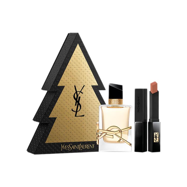 SAINT LAURENT 2022 Christmas Limited Freedom Water Three-Piece Set Makeup Sets Easy To Blend Long-Lasting Gentle