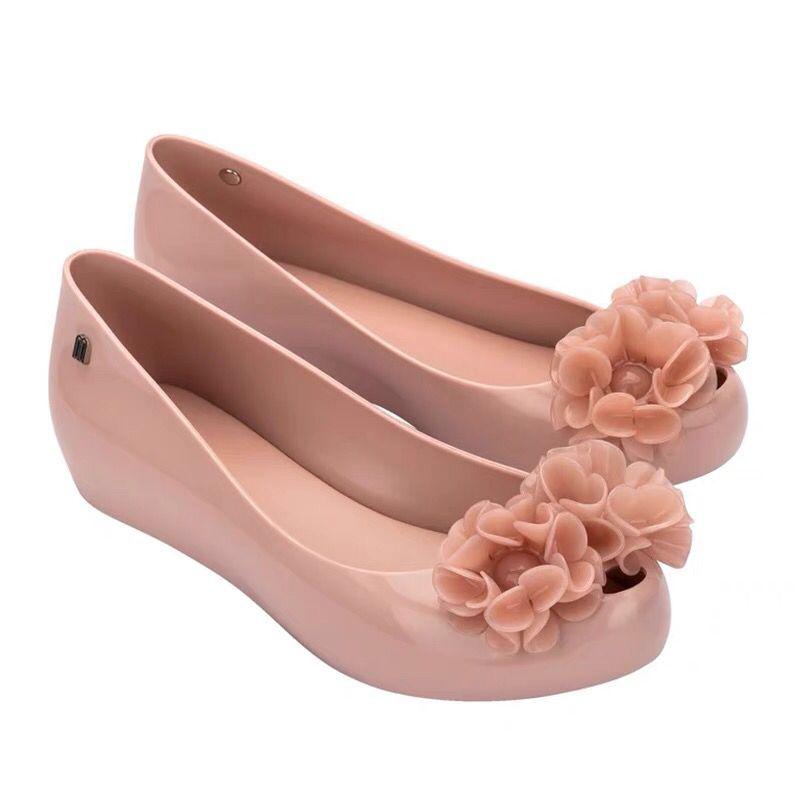2025 Melissa Women's Camellia Jelly Shoes – Soft Sole, Open-Toe, Inner Height