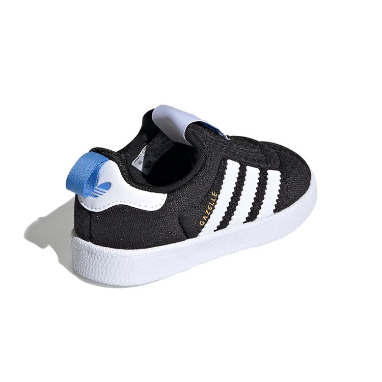Adidas Originals Gazelle 360 Comfortable Low-Top Walking Shoes Baby Shoes Black White Blue EE6294