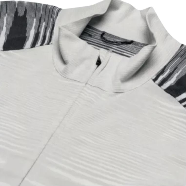 Adidas X Missoni Collaboration Sports Comfortable Stand Collar Long Sleeve Jacket Men Jacket Gray DY2018