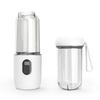 Portable Blender Electric Cordless USB Rechargeable Juicer Cup with Lid Powerful Blending for Gym Travel Kitchen White