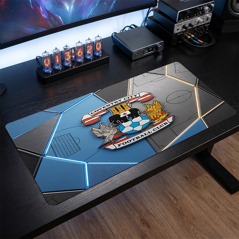 Coventry City Football Print Large Mouse Pad, Anti-Slip Extended Gaming Desk Mat for Office Home