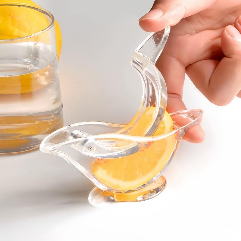 Manual Lemon Squeezer Kitchen Fruit Mini Manual Juicer Bird Shape Transparent Portable For Orange Kitchen Home Slip Tool