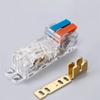 T-Type Stripping Free Wiring Connector with Fixing Hole Quick Branch Splice Junction Box Lever Wire Connector Home Appliances