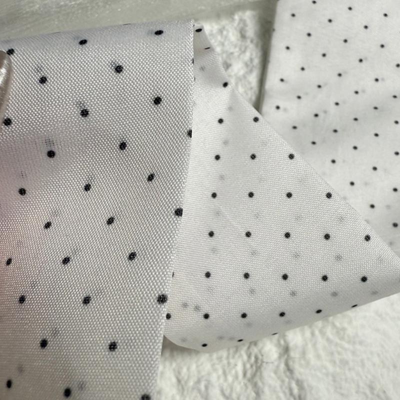 Multipurpose Round Dot Scarf Fashion Lightweight Polyester Headscarf Bag Decoration Travel Neck Wrap Hair Accessory