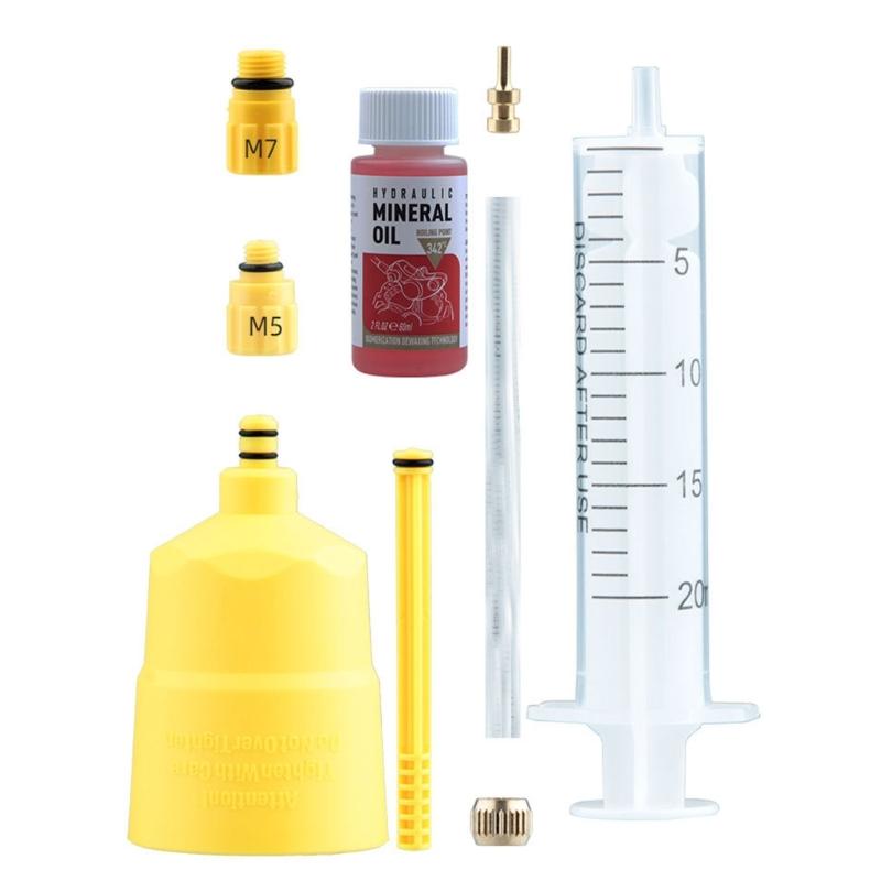 Bicycles Hydraulic Disc Brake Oil Bleed Kits Tool Bikes Mineral Oil Hydraulic Disc Professional Tool Bike Repair Tool