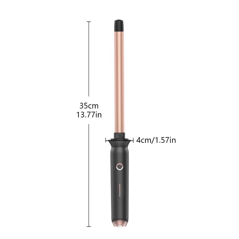 Professional 9mm Curling Wand Set with 2 Combs, US Plug, Fast Heating Hair Curler for Long-Lasting Salon-Style Curls,Home Use