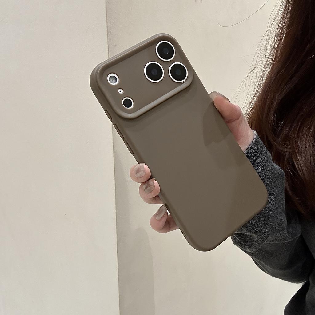 Silicone Shockproof Phone Case for Iphone 17 Air 16 Pro Max 15 Plus 14 Pro 13 12 11 Camera Lens Protective Minimalist Fully-Covered Frosted Cover