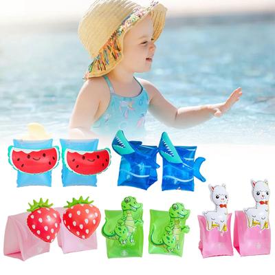 2x Nafukovací rukávky pro děti Plovoucí kruh Pomocná vesta Kroužky Dětské plavecké vybavení Rukávy pro děti Plavecký trénink Dospělí Batole