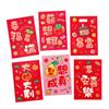 6Pcs Cute Snake Year Red Envelope Bag Cartooon 2025 Red Pocket New Year Red Packet  Blessing Gift
