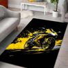 Motorcycle Racing Art Pattern Carpet for Living Room Bedroom Sofa Creative Doormat Home Decor Area Rug Non-slip Mat