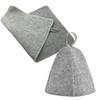 Sauna Sauna Gray Protects Hair and Sauna Cap Hat, Mat, Felt, Scalp,
