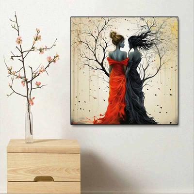 New Arrival 5D DIY Full Circle Diamond Painting "Girl's Back" Embroidery Cross Stitch Home Decoration Gift