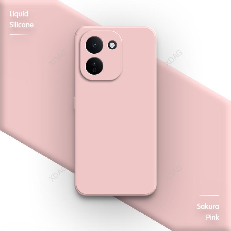 Soft Funda Phone Case for VIVO iQOO Z11 Z11X Turbo 5G Classic Contracted Pure Color Liquid Silicone Shockproof Luxury Back Cover