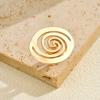 Europe, America, fashionable gold geometric spiral line ring women, light luxury niche opening adjustable index finger ring