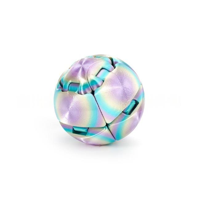 3D Printed Twistsphere Fidget Toy Gradient Gear Ball Rotating Liquid Flow Ball Anxiety Relief Decompression Toy