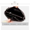 Men's Lychee Pattern Business Clutch Bag with Lock Anti-theft Bag