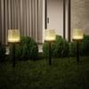 Solar Powered Cube Outdoor Lights, Multicolor Intelligent Light Controlled Sensor Lights, Suitable for Gardens, Paths and Patios