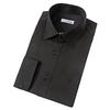 S.t. Dupont Long Sleeve Regular Fit Stretch Spandex No Pocket Black Shirt Se5fm12ls905sbk