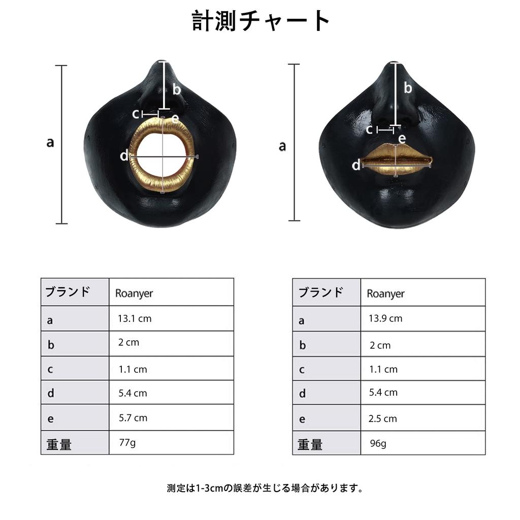 ROANYER Silikon Halbgesichts-Bondage-Crossdressing-Riemen Anime-Charakter Cosplay-Maske, Versuchung, Maske, Verkleidung, Maske, Maske,