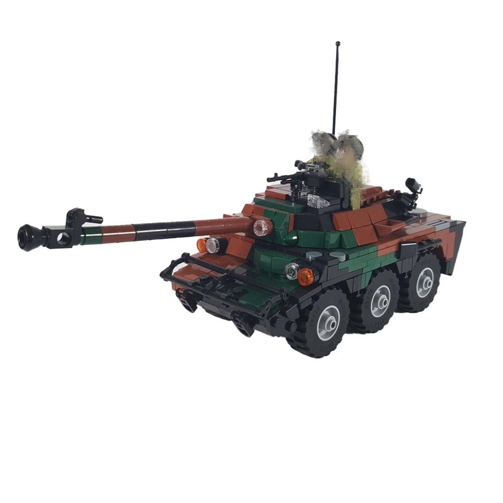 Military Vehicles Tank Sets Army Model Building Blocks Brick Kids Toys Classic World War SWAT MOC110138 DIY II WW2 6 STEM Model Kit 3D Interlocking