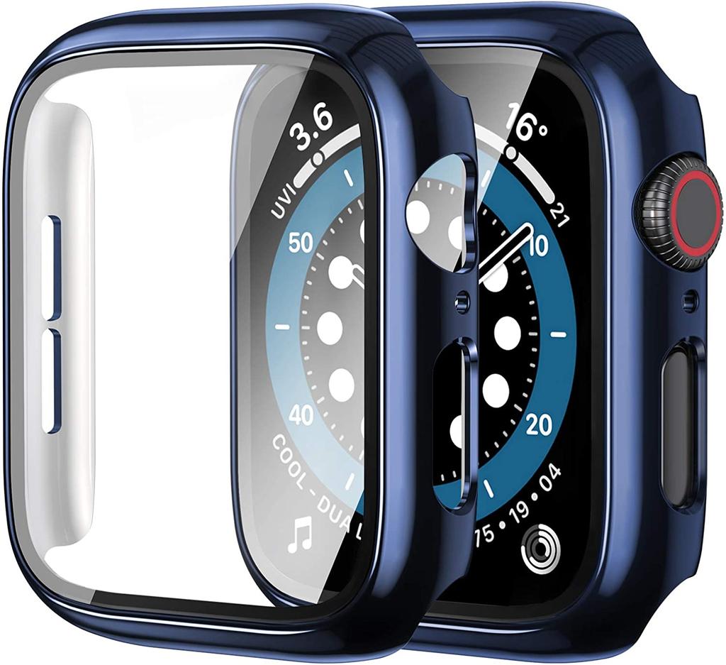 Glas+Abdeckung Für Apple Watch 9 Hülle 45mm 41mm 44mm 40mm 42mm 38mm Zubehör Beschichteter Displayschutz iWatch Serie 6 5 3 se 7 8