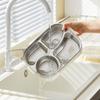 Divided Insulated Lunch Box 900/1400ML Compartment Lunch Box Stainless Steel Lunch Box  Worker