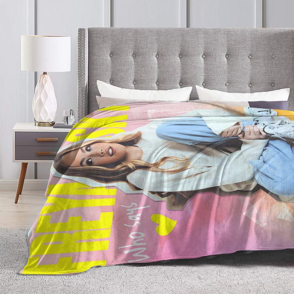 S-Freyas Skye British Singer Blankets Soft Graphic Plush Bedding Throws For Children Couch Chair Flannel Bedspread Bed Cover