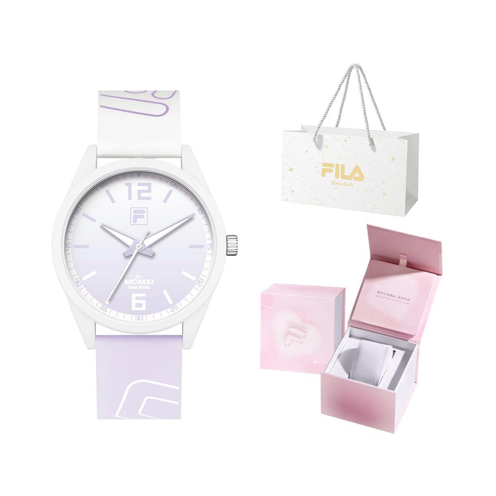 FILA 6485 Series Quartz Watch Silicone Strap 43mm Blue Dial Fashion Trend Women watches FLM38-6485-004