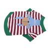 Pets Suit Cartoon Thin Dogs Shirt Stripe Hoodies Autumn and Winter Pet Clothing for Small and Medium Puppy