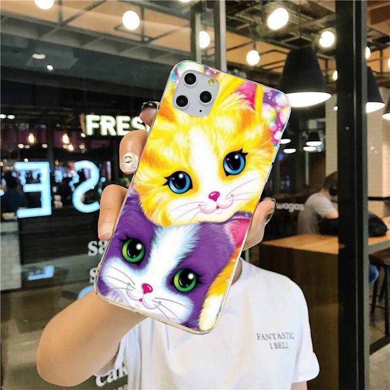 Lisa Frank Art Phone Case for iphone 12 pro max 11 pro XS MAX 8 7 6 6S Plus X 5S SE 2020 XR cover
