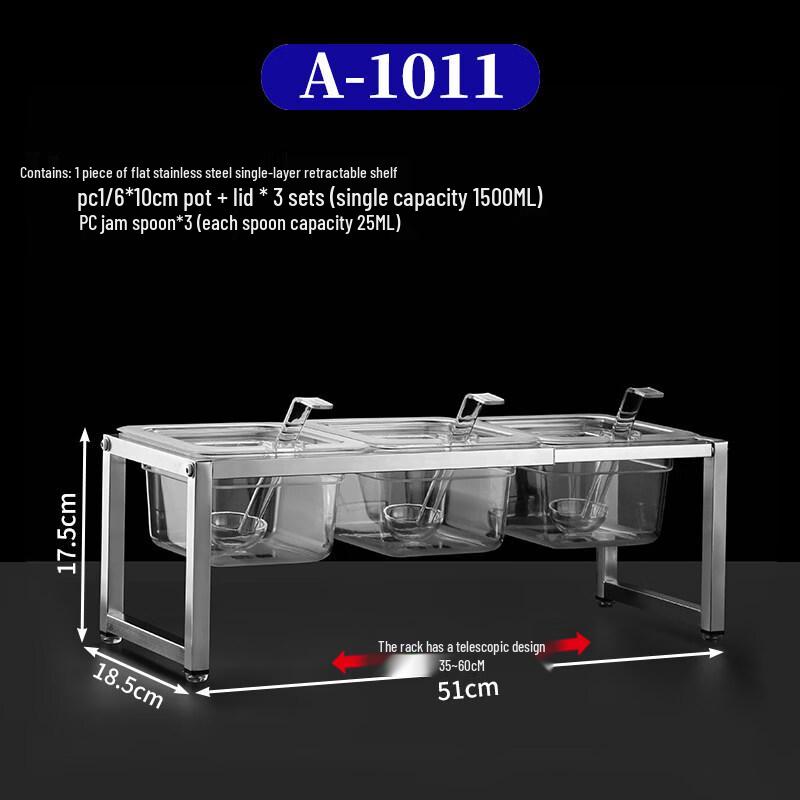 Jingbaodi Acrylic Condiment Dispenser Set