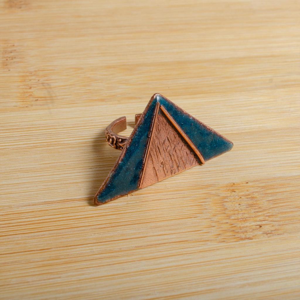 Enamel Copper Jewelry Set