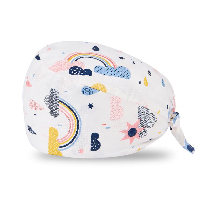 200 Kinds Adjustable Medical America National Pattern Cartoon Pet Hospital Heart Surgical Doctor Cap Surgeon Hat