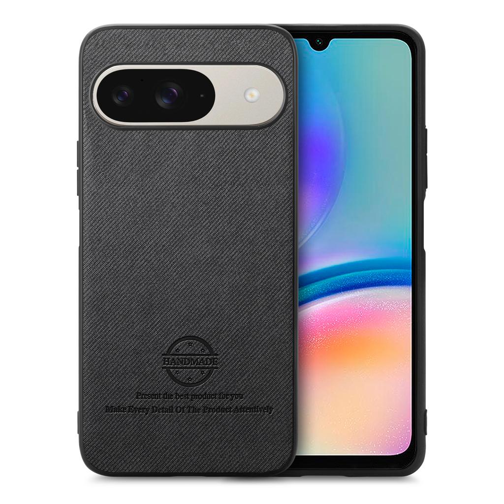 For Google Pixel 10 Pro/10/9 Pro/9 Leather Phone  Back Cover with Cloth Texture