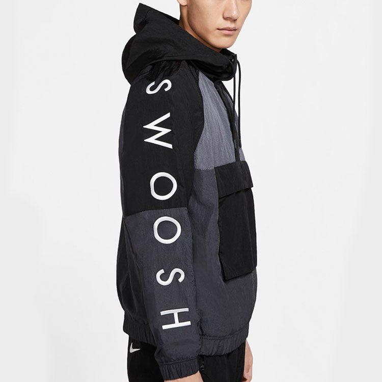 Nike Jackets Men's Black Hooded Non Detachable Moderate DJ0477-011