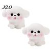 Mini Resin Animal Figurines 2Pcs Dog Figurines, Cute Puppy Miniature Figures, Small Sand Table Scene Props Ornaments for Micro Landscape, DIY Crafts,