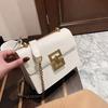 Trendy Retro Women's Single-Shoulder Chain Bag with Lock Buckle