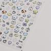 1pcs Cute Sketching Graffiti Animal Cat Dog Rabbit Bear Laser Nail Art Sticker Designs Self Adhesive Decoration Decal Acessories